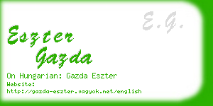 eszter gazda business card